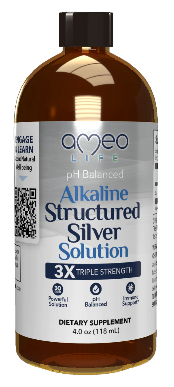 Alkaline Structured Silver Solution 4oz.