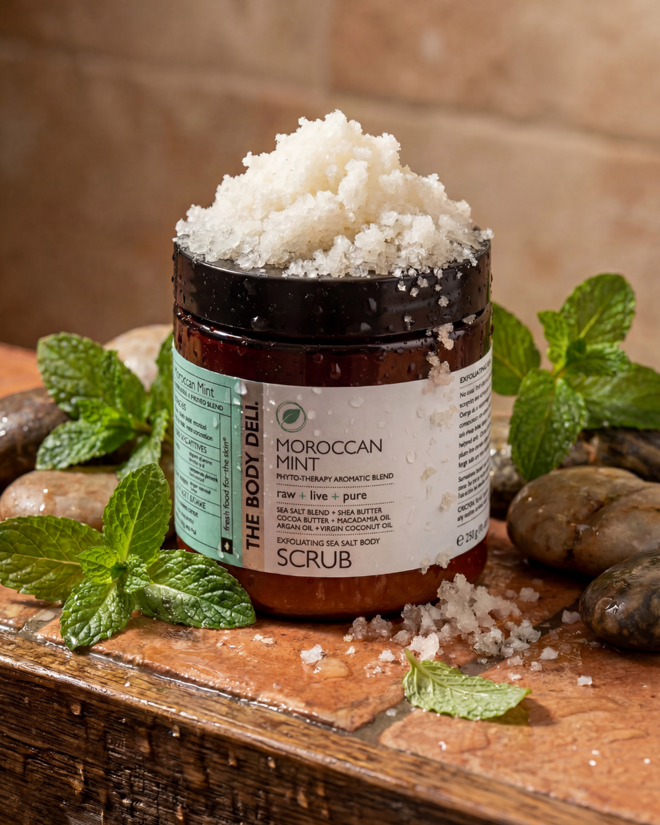 Moroccan Mint Body Scrub – THE BODY DELI