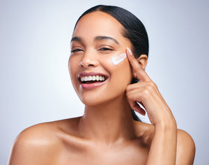 cream on the face with anti wrinkle cream for body