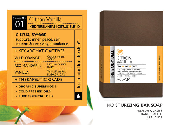Citron Vanilla Botanical Bar Soap