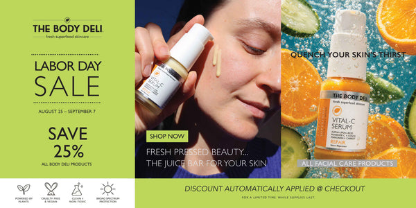 Labor Day Sale - 25% Off All Body Deli Products