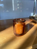 100% Bee's Wax Candle in Brown Glass Collectable Jar