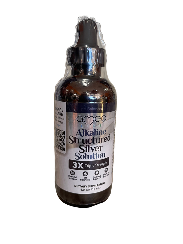 Alkaline Structured Silver Solution 4oz.