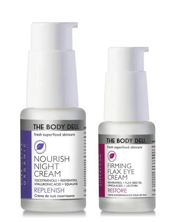 Night Cream & Firming Flax Eye Cream Set