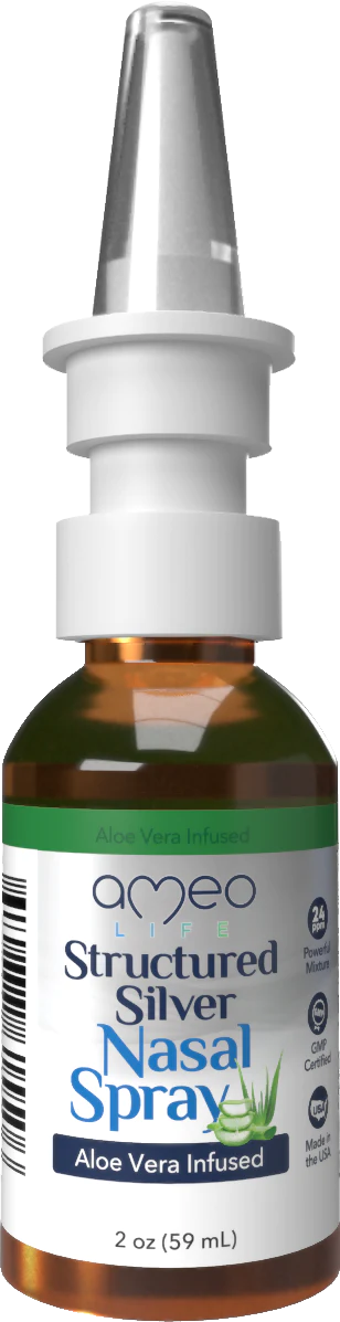 aloe vera emergency spray halsschmerzen Structured Silver Nasal Spray Aloe Vera Infused 2 oz. – THE BODY DELI