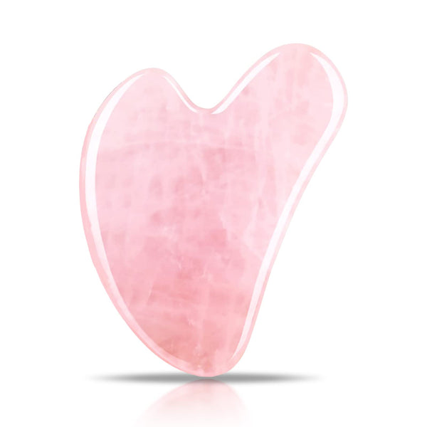 Rose Quartz Gua Sha Facial Massage Stone