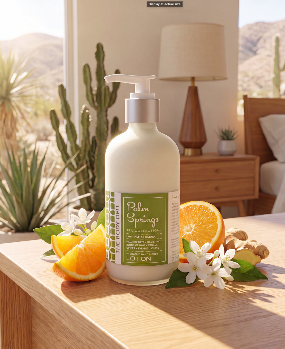 Palm Springs Lotion – Hydrating Hand & Body Care – THE BODY DELI Palm Springs Lotion – Hydrating Hand & Body Care – THE BODY DELI