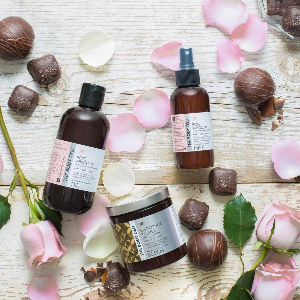 Chocolate Truffle Body Scrub, Organic Chocolate Body Scrub, Exfoliate