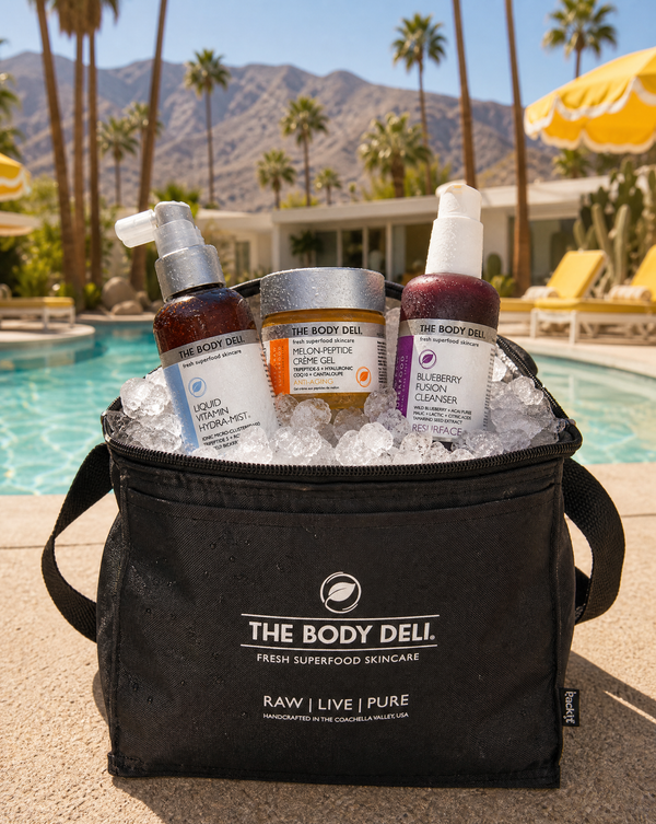 FREE GIFT: The Body Deli® Fresh Delivery Cooler Tote in Black. Terms: Eligible on Orders with a sub-total of $250 or more after discounts including rewards (LIMIT 1)