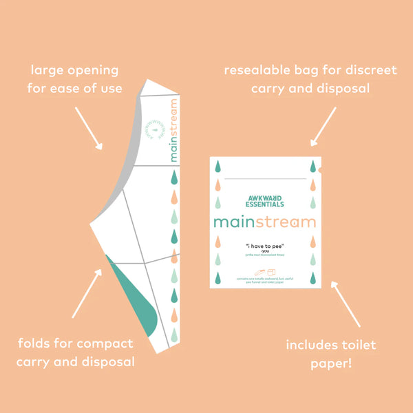 Ladies standing Portable Urinal