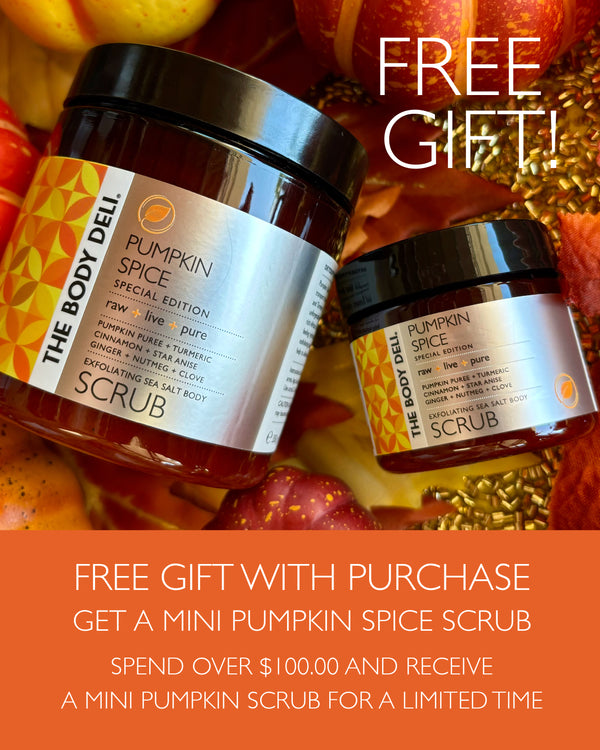 FREE GIFT MINI PUMPKIN SCRUB W/ $100 MINIMUM SPEND