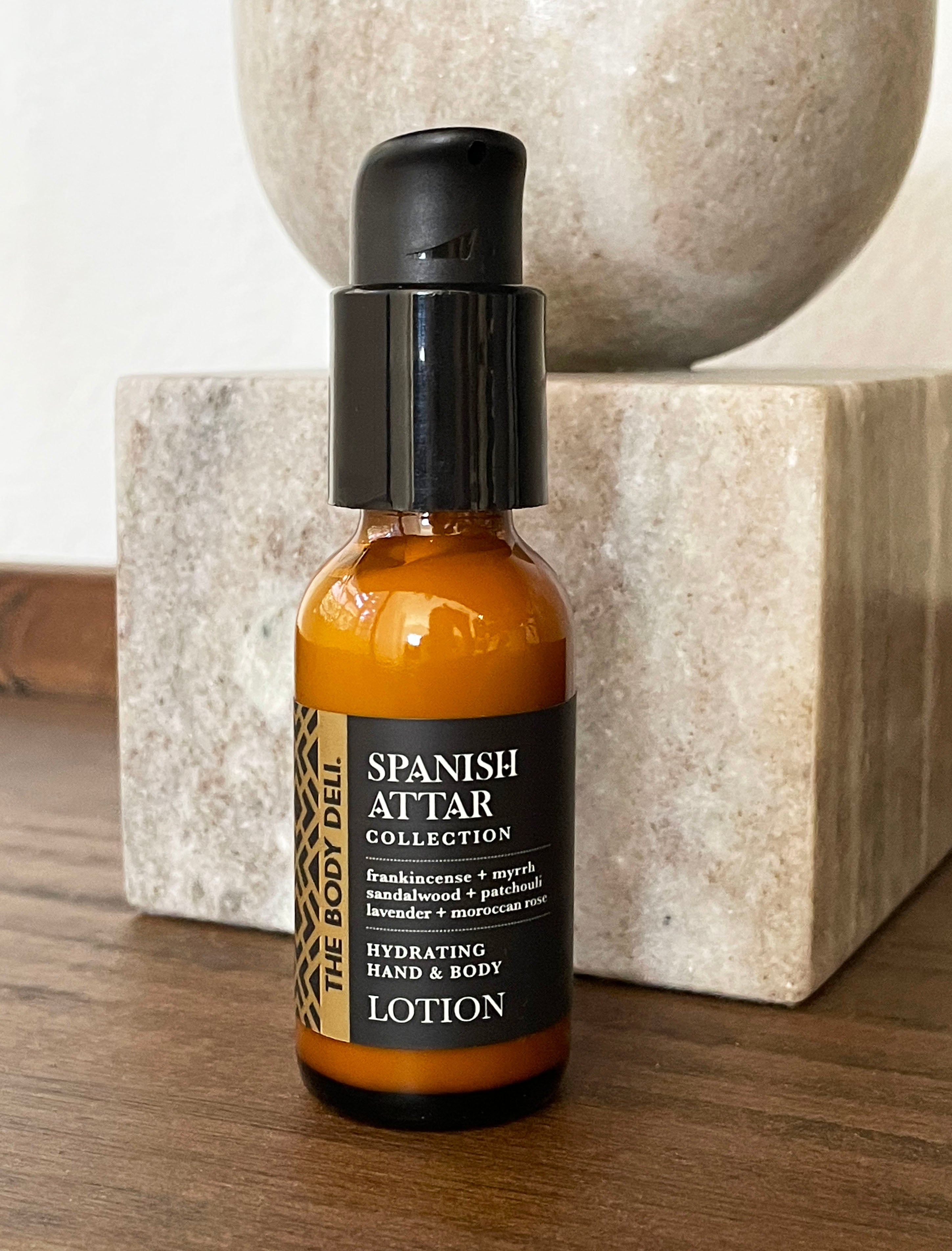 Free Gift 1 oz. Spanish Attar Hand & Body Lotion 20.00 value Terms