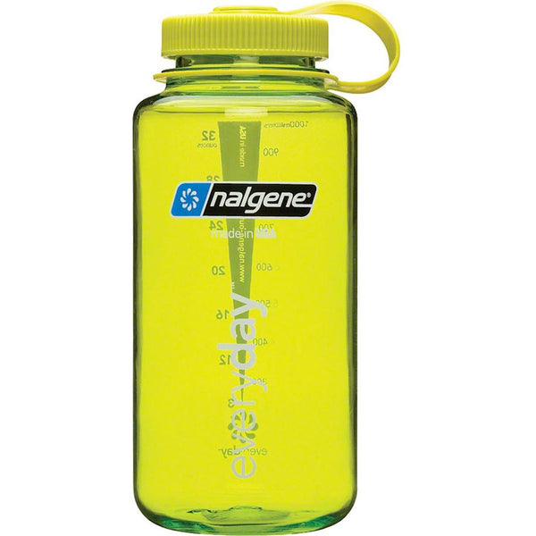 Nalgene Tritan 32oz Wide Mouth Spring Green Water Bottle w/ Green Cap
