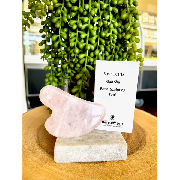Rose Quartz Gua Sha Facial Massage Stone