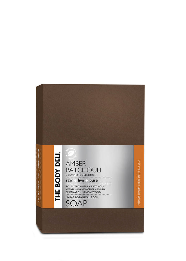 Amber patchouli organic bar soap