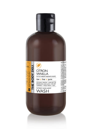 Citron vanilla hand and body care products