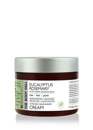 Eucalyptus rosemary hand and body care products