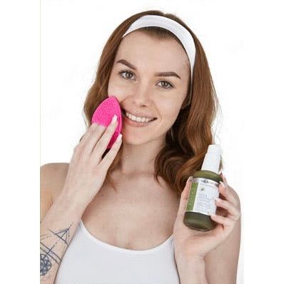 Facial Exfoliating Sponge Super Pink
