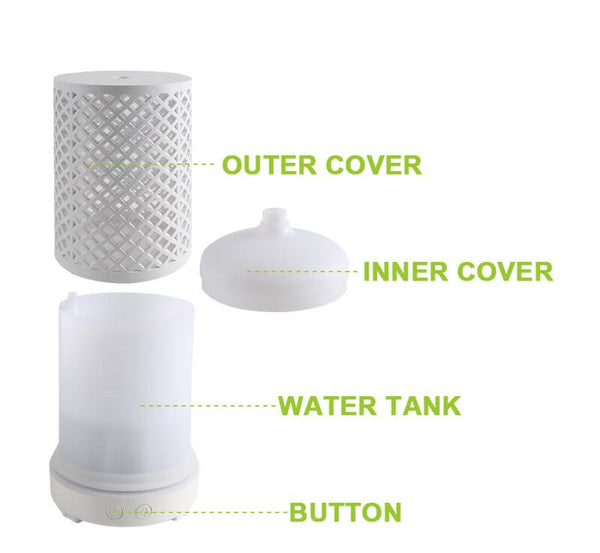 Mid Century White Ultrasonic Diffuser