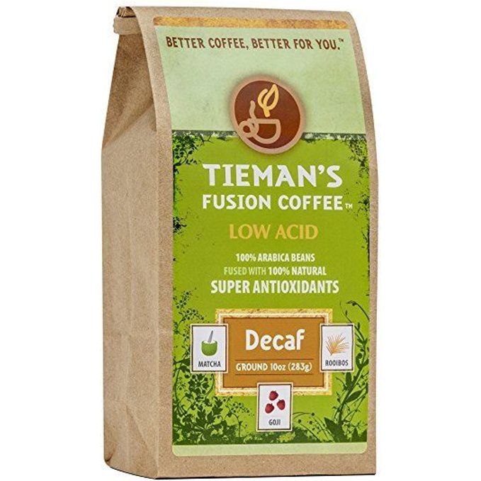 Tieman's Fusion Coffee Low Acid Decaf Ground
