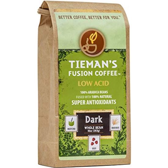 Tieman's Fusion Coffee Low Acid Dark Whole Bean